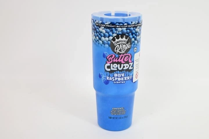 Wecool Butter Cloudz voňavá modelína s penovými guličkami – modrá malina