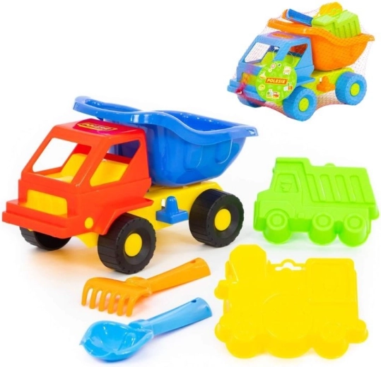 Sada na piesok Auto Kazimír s formičkami a náradím