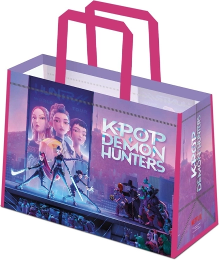 Eko taška K-pop Demon Hunters s ružovými ušami