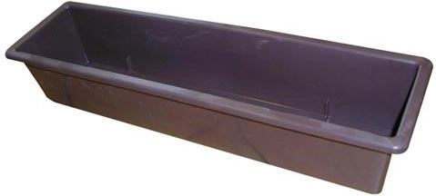 Plastový truhlík na kvety 50 cm hnedý