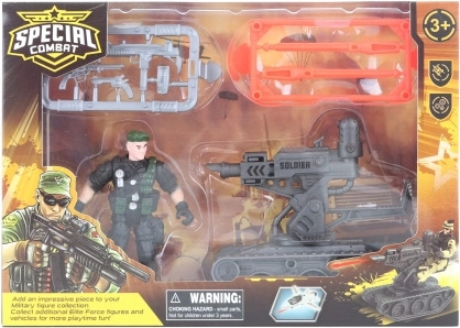 Vojenská sada s guľometom pre deti