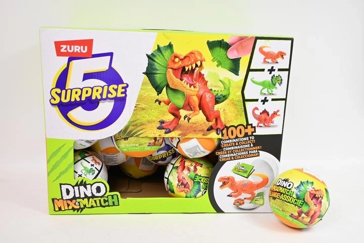 ZURU 5 Surprise Dino mix and match prekvapivá guľa