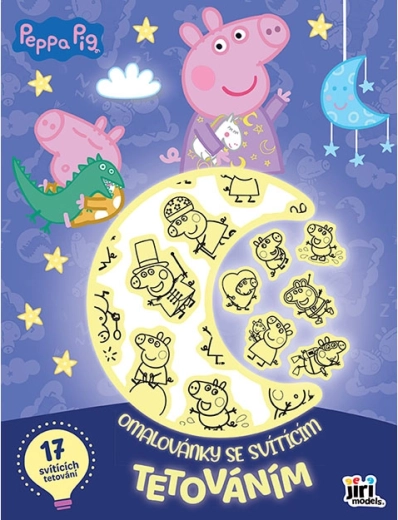 Omaľovánky so svietiacim tetovaním Prasiatko Peppa