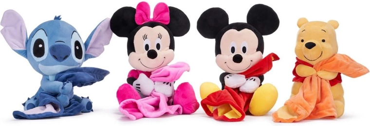 Disney plyšák s dekou (mix motívov) 25 cm - 1 kus