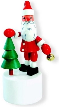 Mačkacia figúrka Santa Claus so stromčekom DETOA