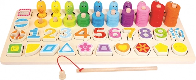 Drevená detská edukatívna hračka Bino