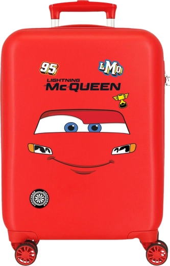 Detský škrupinový kufor Cars Blesk McQueen červený 50 cm 33 l