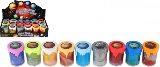 Kovový sliz v kelímku Slnečná sústava