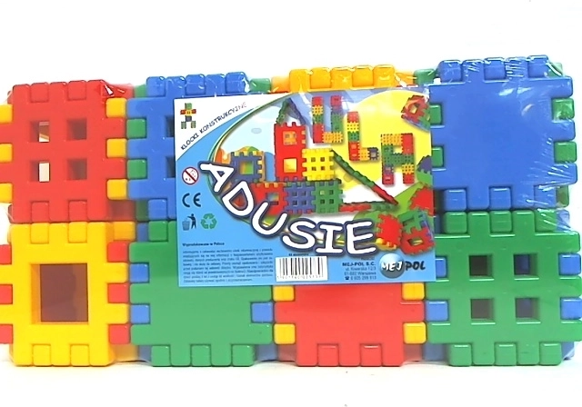 Adusie mäkké nafukovacie konštrukčné kocky 48 ks