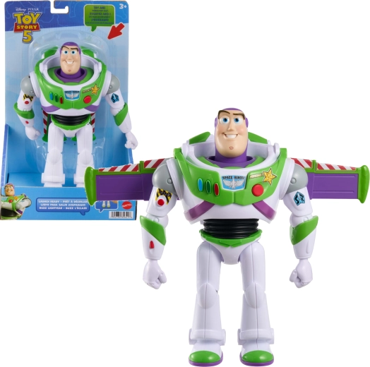 Mattel Disney Pixar Toy Story 5 figúrka Buzz Rakeťák s otváracími krídlami