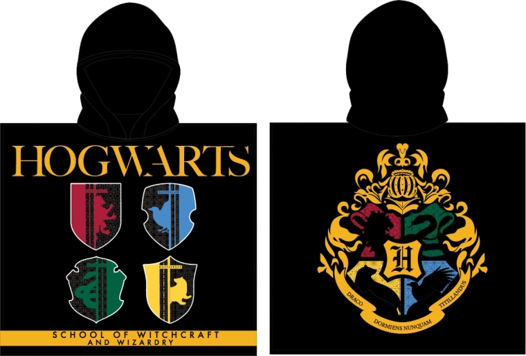 Harry Potter pončo pre chlapcov 55 × 110 cm