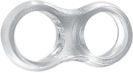 Tlmič nárazov na kľučku 42 × 15 mm, plast, 4 ks