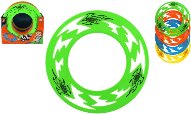 Lietajúci plastový prstenec 25 cm – ľahký frisbee krúžok na vonkajšiu zábavu
