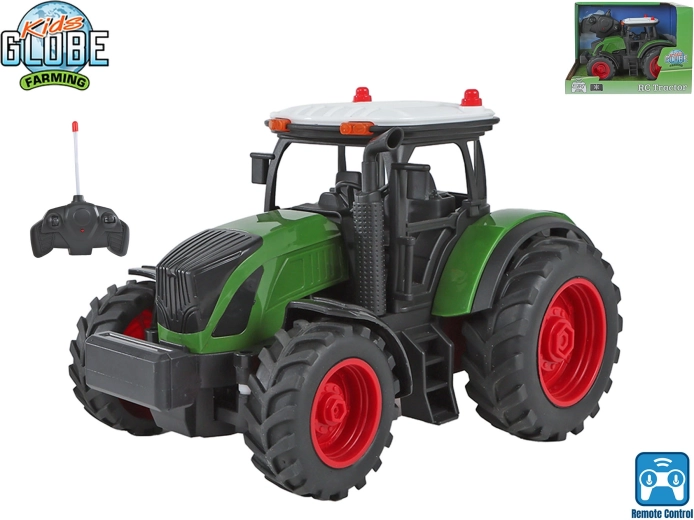 Kids Globe Farming diaľkovo ovládaný traktor na farmu 2,4 GHz cca 20 cm