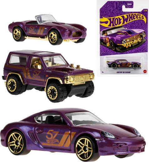 Mattel Hot Wheels autíčko 57th anniversary purple and gold series 1:64 - 1 kus
