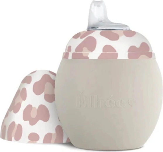 Élhée učiaci hrnček Bubble 240 ml sand/graouu pink