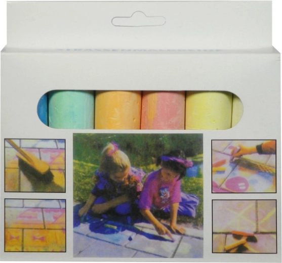 Farebná krieda na kreslenie, 6 farieb