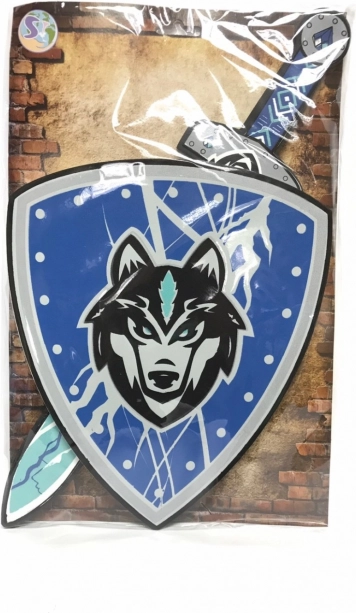 Penaový meč a štít líška pre deti