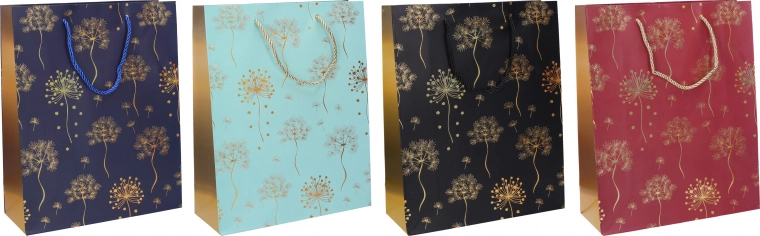 Darčeková taška, 26 × 32 × 10 cm, celoročná, 4 farby