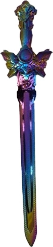 Detský fantasy meč s dúhovým efektom 58 cm - 1 kus