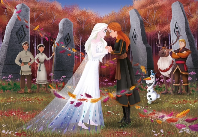 Clementoni puzzle Ľadové kráľovstvo 2 – sestry, 104 dielikov