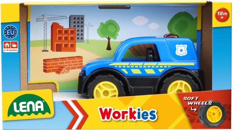 LENA Workies policajné auto 12 cm