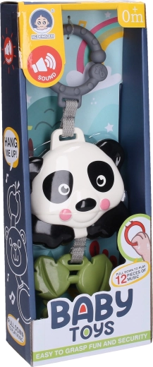 Hrajúca panda na zavesenie 29 cm - 1 kus