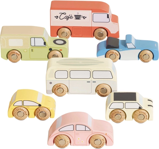Le Toy Van vintage súprava drevených autíčok