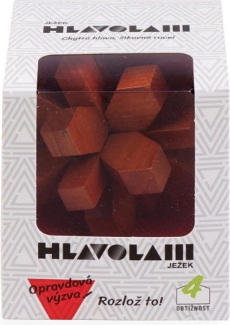 Drevený hlavolam Ježko