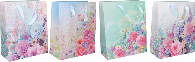 Darčeková taška L, 40 × 30 × 12 cm – mix celoročných motívov