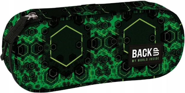 Školský peračník etue BackUP quantum zelený - 1 kus