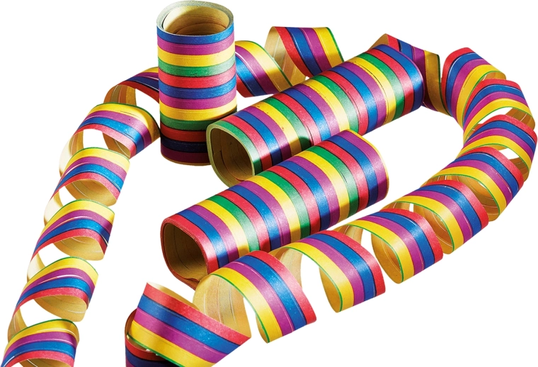 Papierové serpentíny 4 m (3 rolky)