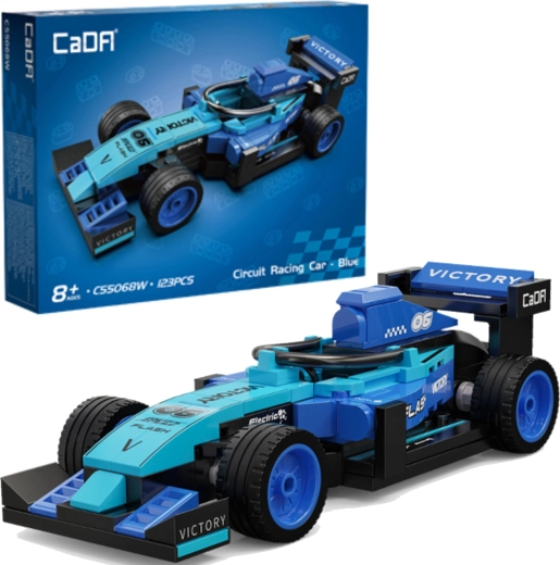 Stavebnica CaDA pretekárske auto Circuit Racing Car Blue 123 dielikov