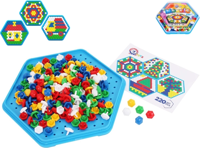 Mozaika Šesťuholník 220 ks s priehľadným vekom