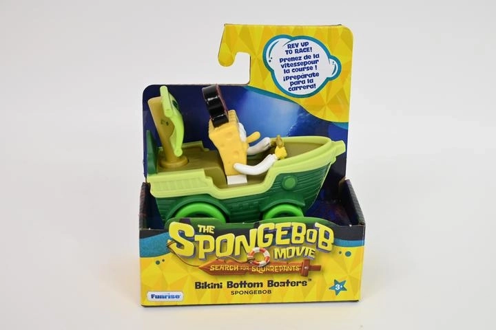 Filmové vozidlo SpongeBob – pirátska loď na kolieskach s figúrkou