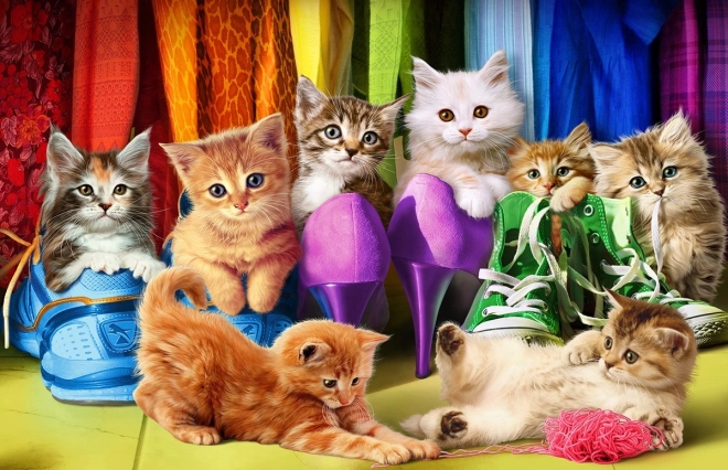 Puzzle EUROGRAPHICS Mačacia hrdosť 1000 dielikov