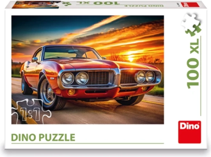 Dino puzzle Firebird pri západe slnka XL 100 dielikov