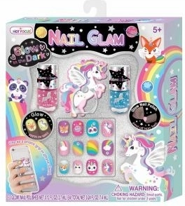 Svietiace nalepovacie nechty s doplnkami