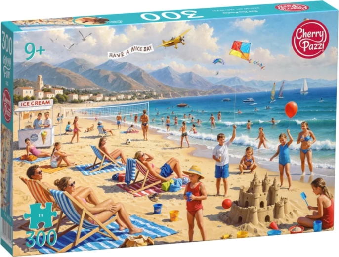 Cherry Pazzi puzzle Slnečný deň na pláži 300 dielikov