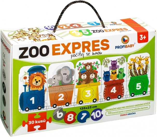 Puzzle ZOO Expres - Počítaj So Mnou 30 Dielikov