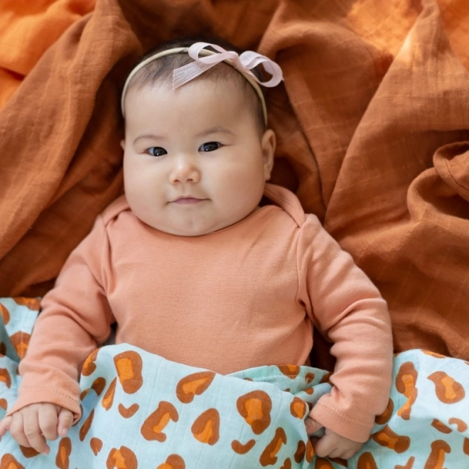 Bavlnená mušelínová plienka Glazed Ginger 120x120 cm