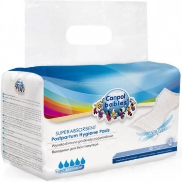 Canpol babies Vysoko absorpčné tvarované vložky po pôrode 10 ks