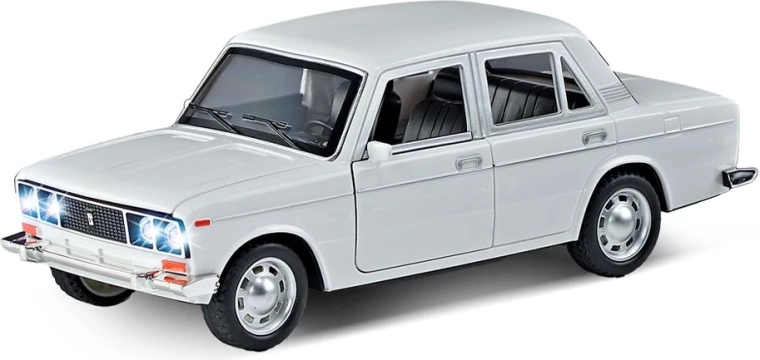 Biele auto so zvukom a svetlom 18 cm