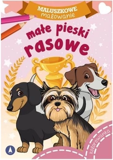 Maluszkowe maľovanie: malé čistokrvné šteniatka
