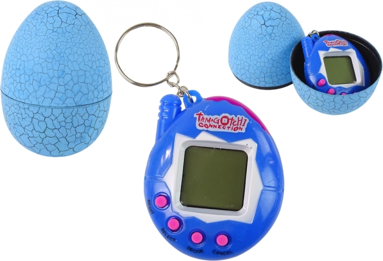 Tamagotchi v hre s vajíčkom Elektronické zvieratko modré