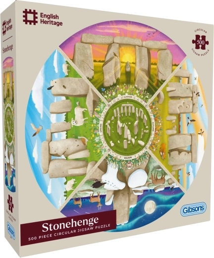 Kruhové puzzle Gibsons English Heritage: Stonehenge 500 dielikov