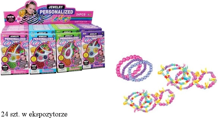 Farebné koráliky so šnúrkami na výrobu náramkov a náhrdelníkov