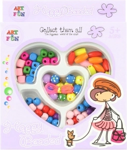 Drevené koráliky – sada na výrobu náramkov