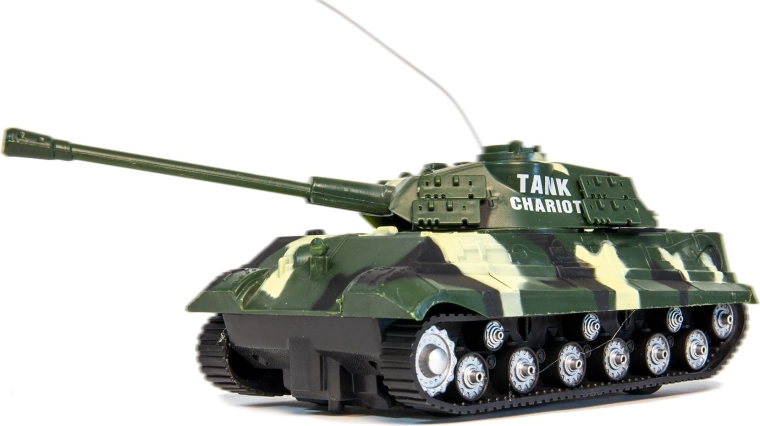 Diaľkovo ovládaný bojový tank mix farieb - 1 kus