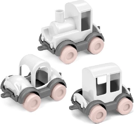 Wader kids cars trio ružová cukrová vata – sada 3 autíčok